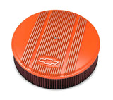 Holley Vintage Series GM Licensed Air Cleaner - Factory Orange Machined - 120-176 for Chevy aluminum