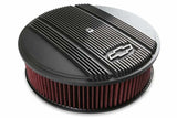 Holley Vintage Series GM Licensed Air Cleaner - Satin Black Machined - 120-173