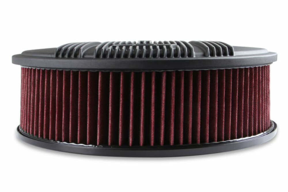 Holley Vintage Series GM Licensed Air Cleaner - Satin Black Machined - 120-173