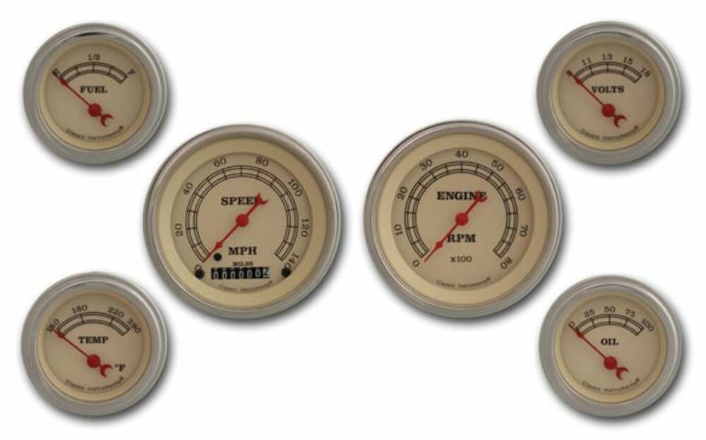 Classic Instruments analog dash gauge set