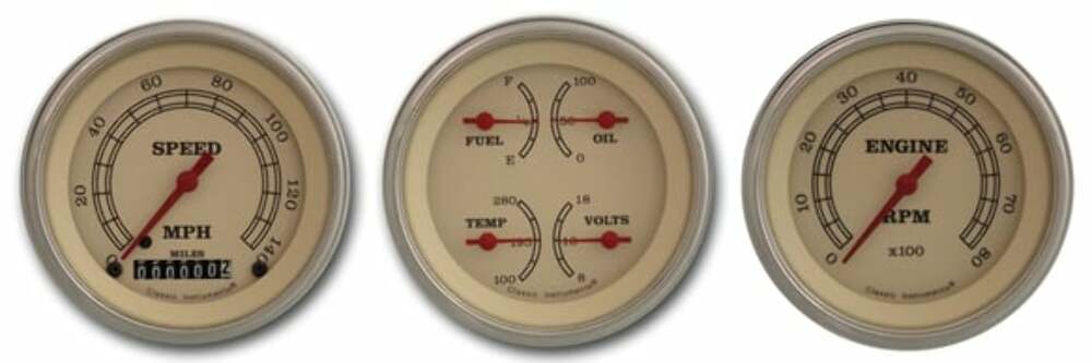 Classic Instruments analog dash gauge set