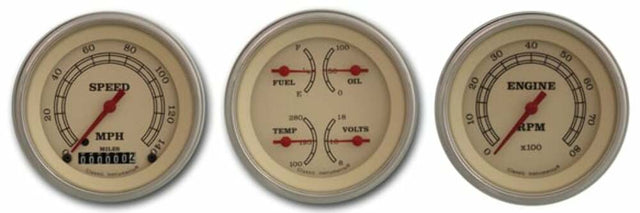 Classic Instruments analog dash gauge set