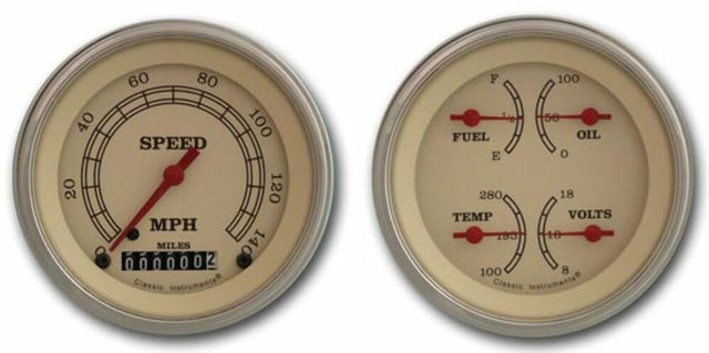 Classic Instruments analog dash gauge set