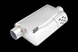 XFORCE Exhaust VMK51-250 - Varex SS Oval Exhaust Muffler w/Hidden Motor