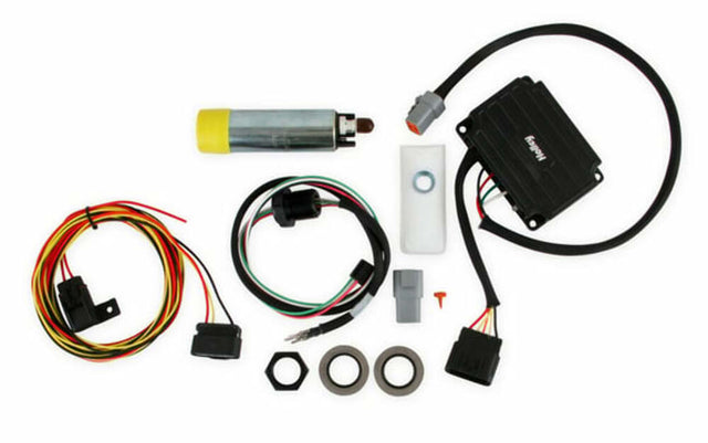Holley VR1 Series Brushless Fuel Pump w/Controller and Bulkhead Harness QuickKit 12-768