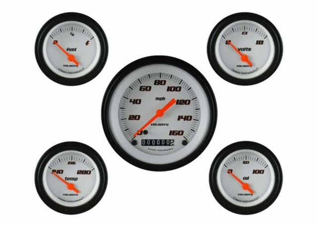Classic Instruments analog dash gauge set black