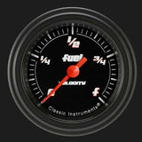 Velocity Black 2 1/8" Fuel Gauge VS109BBLF