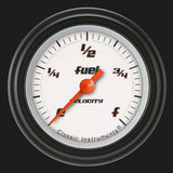 Velocity White 2 1/8" Fuel Gauge VS109WBLF
