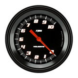 t Velocity Black 3 3/8" Tachometer VS10BBLF Classic Instruments