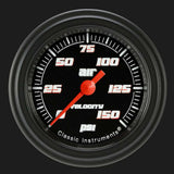 Velocity Black 2 1/8" Air Pressure Gauge VS118BBLF