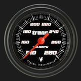 Velocity Black 2 1/8" Transmission Temperature Gauge VS127BBLF