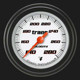 Velocity White 2 1/8" Transmission Temperature Gauge VS127WBLF