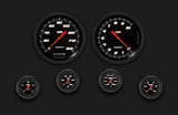 t Velocity Black Six Gauge Set 151 VS151BBLF Classic Instruments