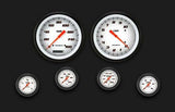 Velocity White Six Gauge Set 151 VS151WBLF