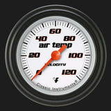 Velocity White 2 1/8" Outside Air Temp. Gauge VS199WBLF