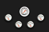 Velocity White Five Gauge Set 200 VS200WBLF