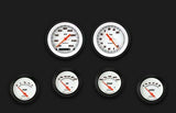 Velocity White Six Gauge Set 201 VS201WBLF