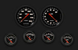 t Velocity Black Six Gauge Set 251 VS251BBLF Classic Instruments