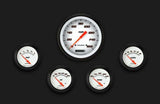 Velocity White Five Gauge Set 254 VS254WBLF