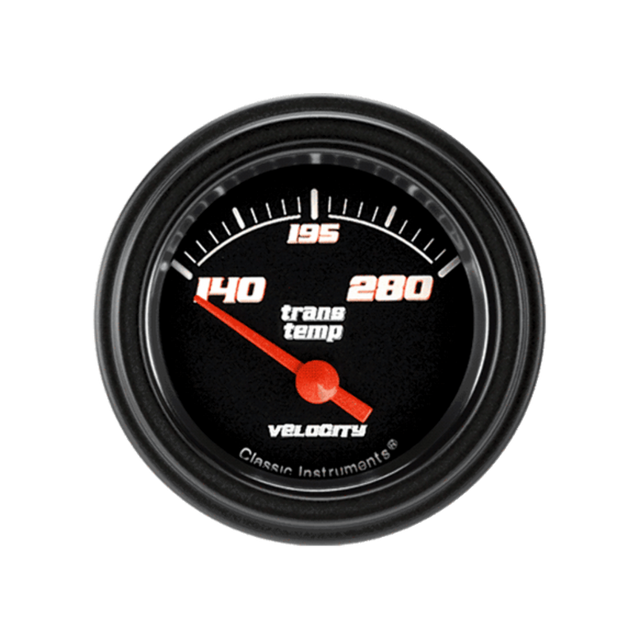 Velocity Black 2 1/8" Transmission Temp VS27BBLF