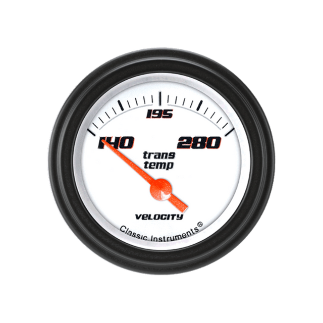 Velocity White 2 1/8" Transmission Temp VS27WBLF