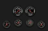 Velocity Black Six Gauge Set 301 VS301BBLF