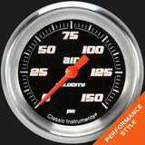 Velocity Black 2 5/8" Air Pressure Gauge VS318BAPF