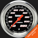 Velocity Black 2 5/8" Stock Eliminator Temp. Gauge VS329BAPF