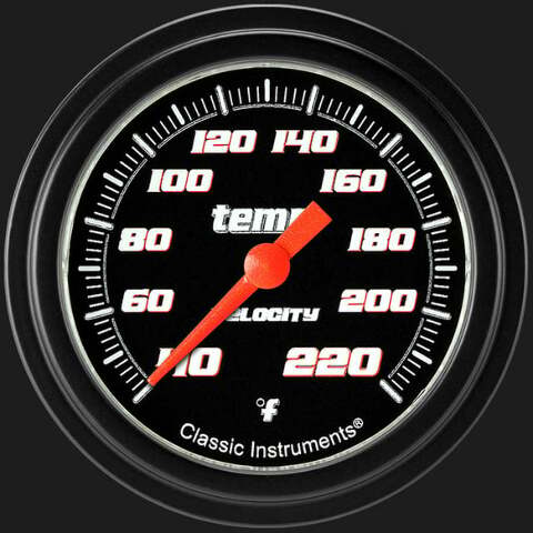 Velocity Black 2 5/8" Stock Eliminator Temp. Gauge VS329BBLF