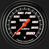 Velocity Black 2 5/8" Stock Eliminator Temp. Gauge VS329BBLF