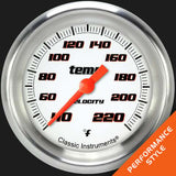 Velocity White 2 5/8" Stock Eliminator Temp. Gauge VS329WAPF