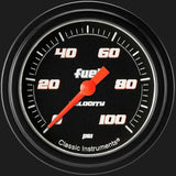 Velocity Black 2 5/8" Fuel Pressure Gauge, 100 psi VS346BBLF