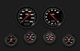 Velocity Black Six Gauge Set 351 VS351BBLF