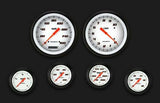 Velocity White Six Gauge Set 351 VS351WBLF