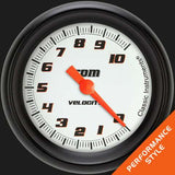 Classic Instruments Velocity White 2 5/8" Tachometer VS383WBPF