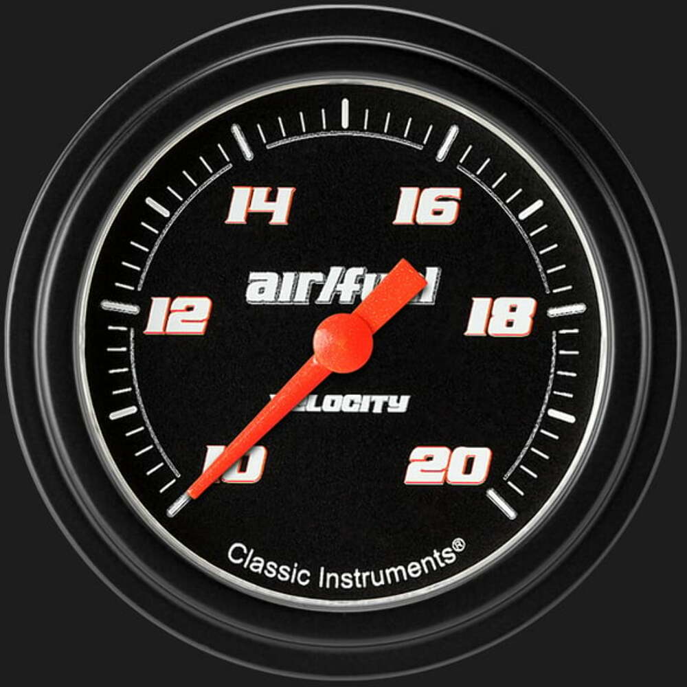 Velocity Black 2 5/8" Air Fuel Ratio Gauge VS394BBLF