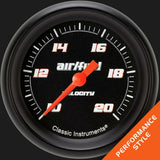 t Velocity Black 2 5/8" Air Fuel Ratio Gauge VS394BBPF Classic Instruments