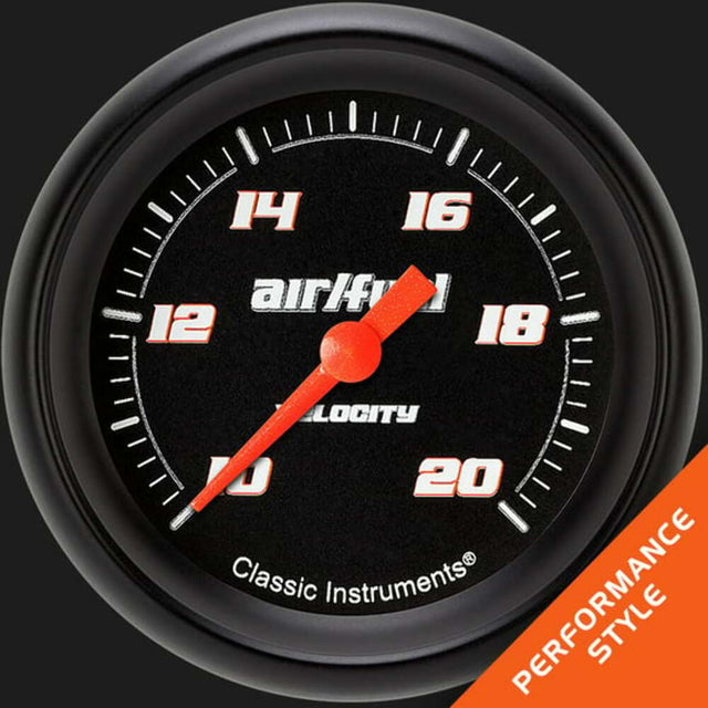 t Velocity Black 2 5/8" Air Fuel Ratio Gauge VS394BBPF Classic Instruments