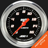 Velocity Black 2 5/8" Exhaust Gas Temp. Gauge VS398BAPF