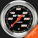 Velocity Black 2 5/8" Outside Air Temp. Gauge VS399BAPF