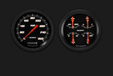 t Velocity Black Series Two Gauge Set VS52BBLF Classic Instruments