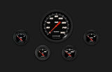 Velocity Black Five Gauge Set 54 VS54BBLF