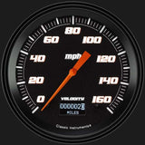 t Velocity Black 4 5/8" Speedometer with Information Screen VS56DBBLF Classic Instruments