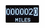 Velocity White 4 5/8" Speedometer with Information Screen VS56DWBLF