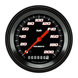 t Velocity Black 3 3/8" Speedometer VS59BBLF Classic Instruments
