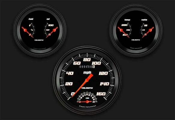 Velocity Black Series Three Gauge Set VS61BBLF