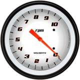Velocity White 4 5/8" Tachometer VS71WBLF