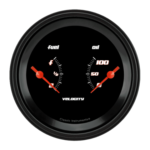 Velocity Black 3 3/8" Dual VS72BBLF