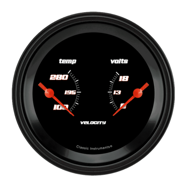 Velocity Black 3 3/8" Dual VS74BBLF