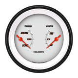 Velocity White 3 3/8" Dual VS74WBLF